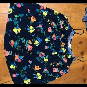 Merona floral tank size xxl